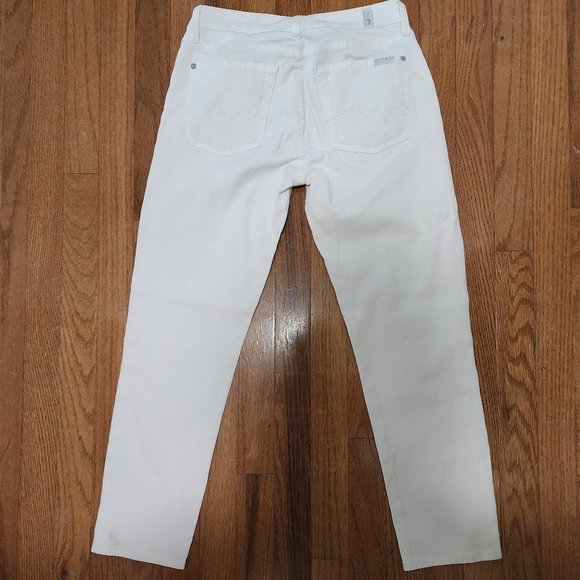 White Seven for All Mankind Jeans Size 28 - Picture 6 of 12